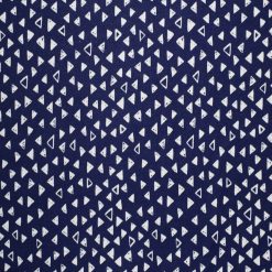 Triangles on Navy Cotton Fabric by Quilter s Showcase