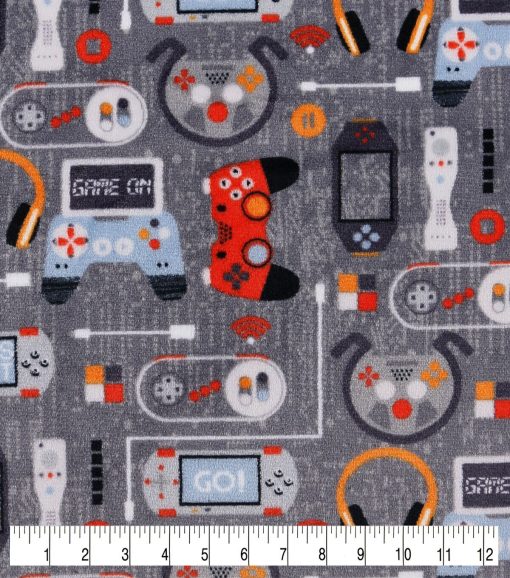 Game On Sew Lush Fleece Fabric - Image 2