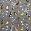 Looney Tunes Cotton Fabric Tossed Characters