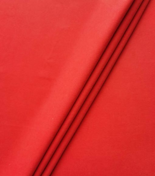 Heathered Red Solid Luxe Flannel Fabric - Image 3
