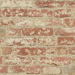 RoomMates Wallpaper Stuccoed Red Brick