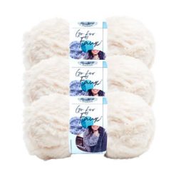 Lion Brand Go For Faux 24yds Jumbo Polyester Yarn 3 Bundle
