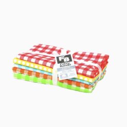 18 x 21 Checks   Dots 2 Cotton Fabric Quarters 5ct by Keepsake Calico