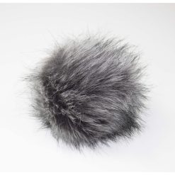 5 Grey Faux Fur Clearance Pom by K+C