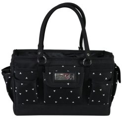Everything Mary 13 Black   White Collapsible Deluxe Store   Tote