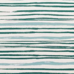 Green   Blue Painted Stripe Luxe Flannel Fabric