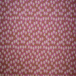White Packed Ditsy Floral on Pink Cotton Fabric by Quilter s Showcase