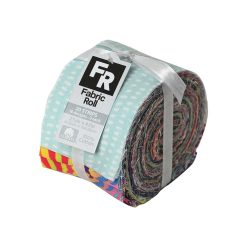2.5 x 42 Girl Power Cotton Fabric Roll 20ct by Keepsake Calico