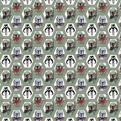 Mandalorian Clad In Beskar Armor Cotton Fabric