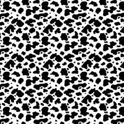 Cow Print Black White Super Snuggle Flannel Fabric