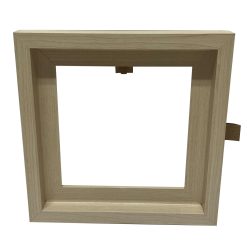 8 x 8 Natural Canvas Float Frame by Place   Time
