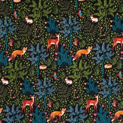 Super Snuggle Flannel Fabric Animals in Woods