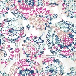 RoomMates Wallpaper Pink   Blue Bohemian