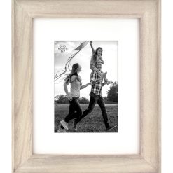 8 x 10 Matted to 5 x 7 Reclaimed Burnt Pine Tabletop Picture Frame