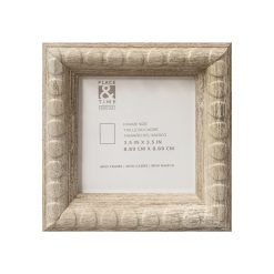 3.5 x 3.5 Beige Textured Tabletop Picture Frame by Place   Time