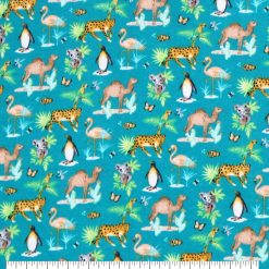 Super Snuggle Flannel Fabric Animals Multi