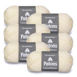 Patons Canadiana Worsted Acrylic Yarn 6 Bundle