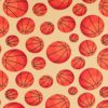 Basketball Blizzard Fleece Fabric