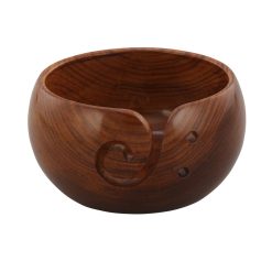 6 Sheesham Wood Yarn Bowl 6 3.50 by K+C