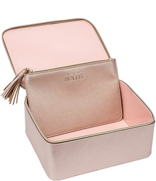 Jett Setter Vegan Leather Makeup Bag - Image 2