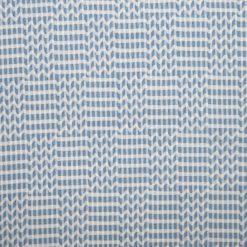 Blue Wavy Checks Quilt Cotton Fabric by Keepsake Calico