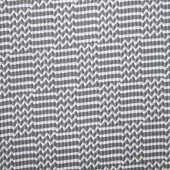 Black Wavy Checks Quilt Cotton Fabric by Keepsake Calico