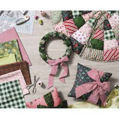 Noel Red Stripes Christmas Cotton Fabric