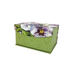 8 Green Gallery Floral Fliptop Box