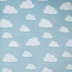 Sew Lush Cloud Blue Embossed Fleece Fabric