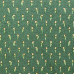 Green Daisy Super Snuggle Flannel Fabric
