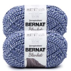Bernat Blanket 220yds Super Bulky Polyester Yarn 2 Bundle