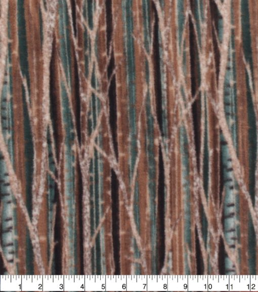 Branches   Bark Anti Pill Fleece Fabric