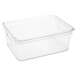 Simplify 14 x 5.5 Clear Lidded Storage Bin With Handles