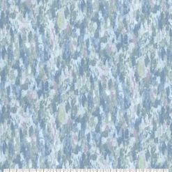 Teal   Gray Brush Strokes Quilt Cotton Fabric by Keepsake Calico