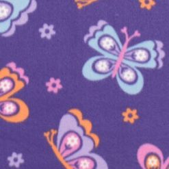Multi Color Tossed Butterflies Blizzard Fleece Fabric