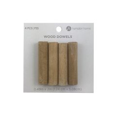 Hampton Home 4 pk 0.49 x2  Wood Dowels