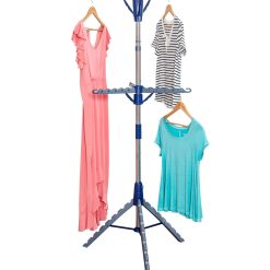 Honey Can Do 28.5 Silver 2 Tier Folding Tripod Clothes Drying Rack