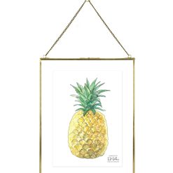 MCS 11 14 Brass Pressed Hanging Float Picture Frame