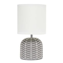 All The Rages 10 Petite Webbed Waves Base Desk Lamp With Fabric Shade