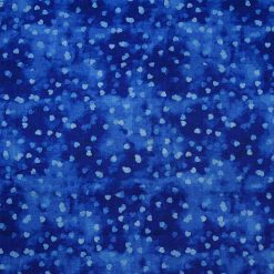 Hearts on Blue Cotton Fabric by Keepsake Calico