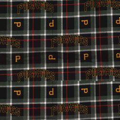 Fabric Traditions Pittsburgh Pirates MLB Plaid Flannel Fabric