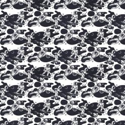 Skateboarding Astronaut Super Snuggle Flannel Fabric