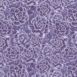 Pearlescent Purple Succulent Quilt Cotton Fabric by Keepsake Calico