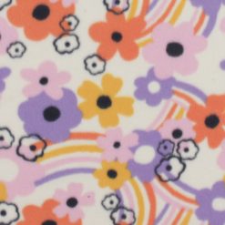Pastel Floral Blizzard Prints Fleece Fabric