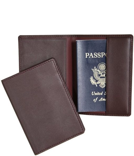 Leather Plain Passport Jacket - Image 6