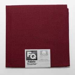 Red 1 Piece Cotton Fabric Quarter
