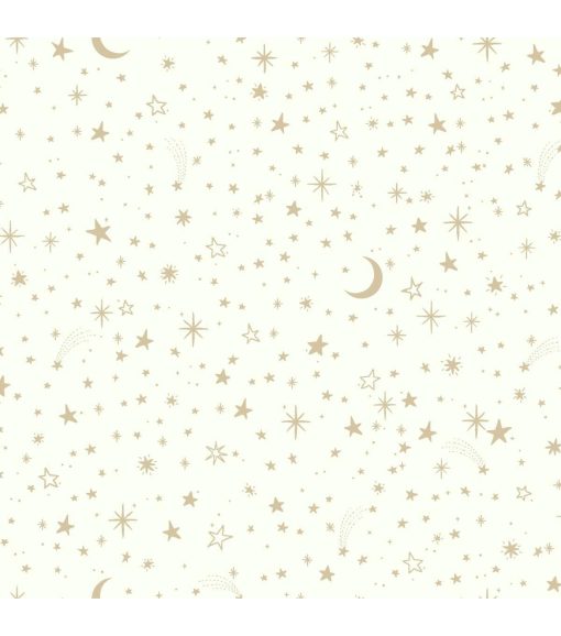 RoomMates Wallpaper Gold Twinkle Little Star