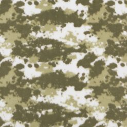 Green Camouflage Anti Pill Fleece Fabric