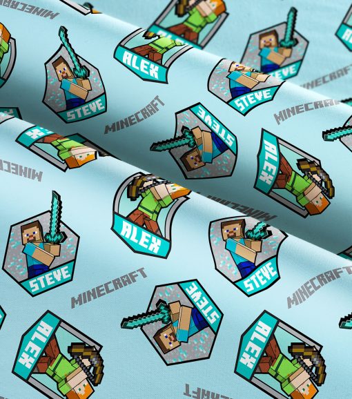 Minecraft Character Badge Cotton Fabric - Image 3