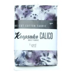 1yd Precut Blue Watercolor Leaves Quilt Cotton Fabric by Keepsake Calico
